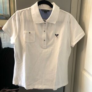Brooks Brothers White Polo Shirt with Embroidered  Logo. size XL NWOT